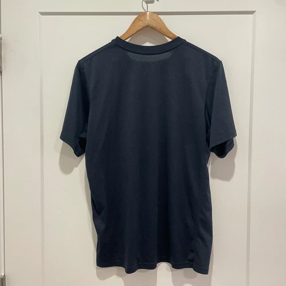 Nike Mens Dri-FIT‎ Short Sleeve Training T-Shirt Navy Blue Men's Size Small